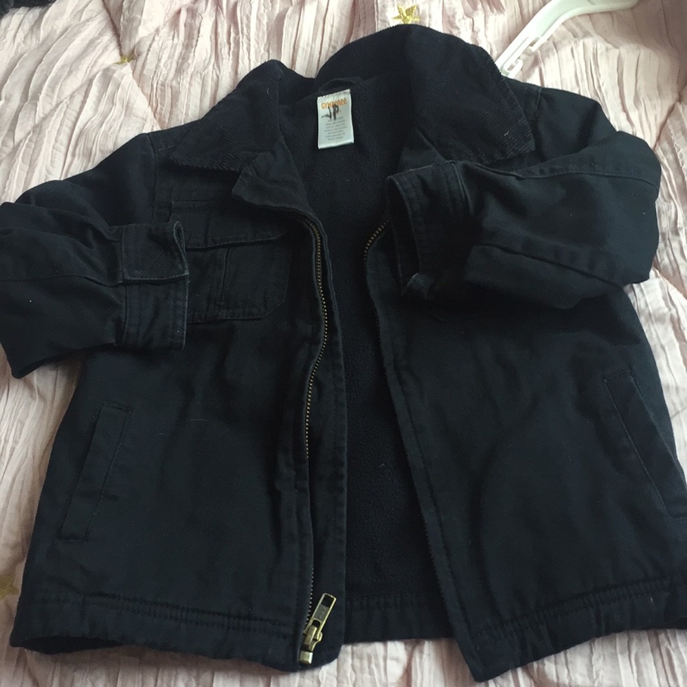 Light jacket, navy blue. Great condition.